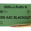 S&B 300Blk Subsonic 200gr 20Rd Box