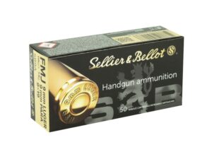 S&B Handgun Ammunition 9mm 115Gr FMJ 50Rd