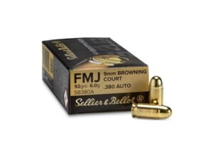Sellier & Bellot Pistol 380ACP 92 Grain 50 Round Box