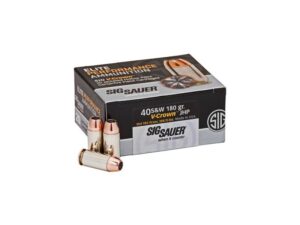 Sig Sauer V-Crown 40S&W 180GR JHP 20 Rd Box E40SW2
