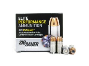 Sig Sauer V-Crown 40S&W 180GR JHP 20 Rd Box E40SW2